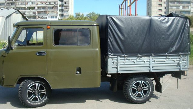 Тент на УАЗ 39094 старого образца (2,13х1,91хh1,07м) 