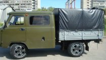 Тент на УАЗ 39094 нового образца (2,13х1,93хh1,08м) 