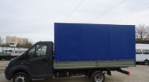 Тент на Газель NEXT алюм. борт (3,17 х 2,16 х 1,53м) синий